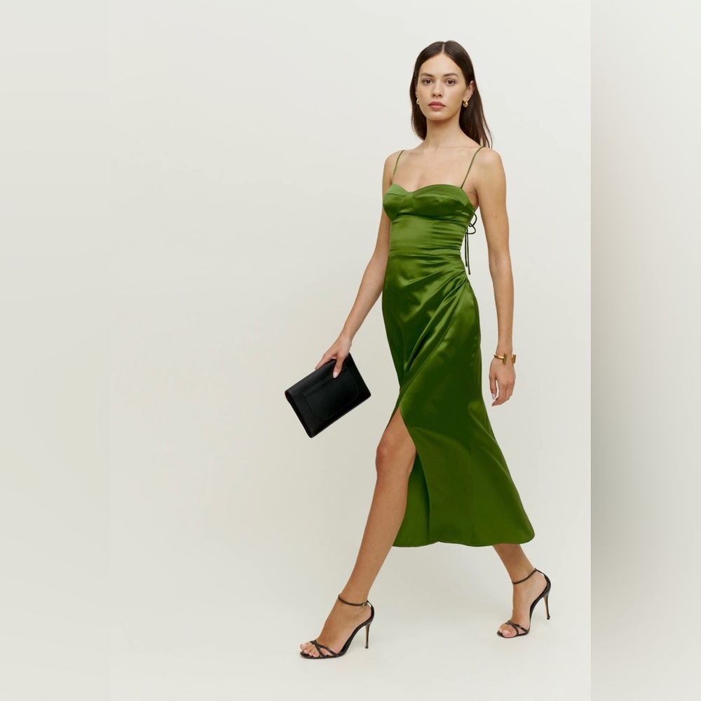 Reformation Margherite Silk Dress
